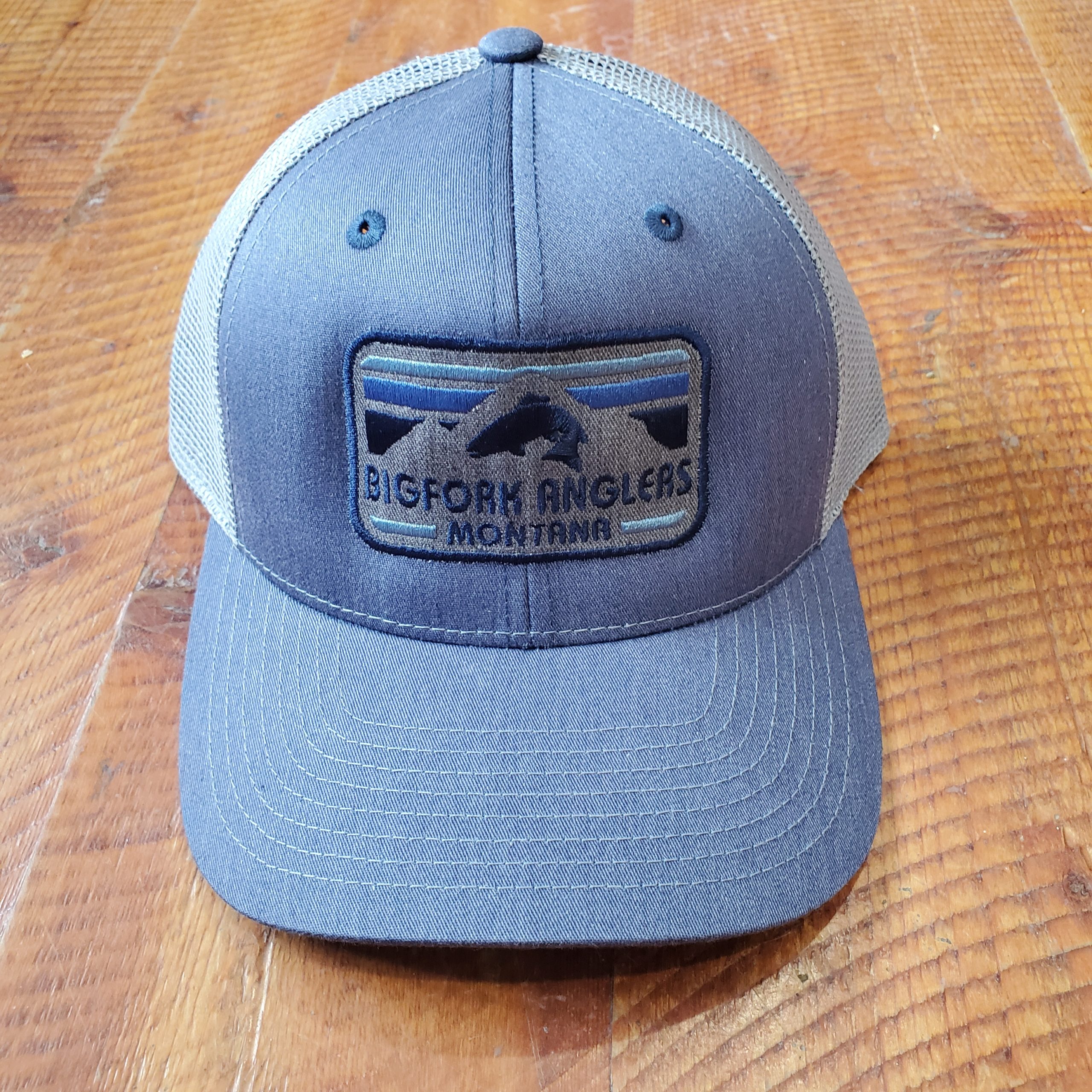 Mtn Fish Rising Hat Steel blue - Bigfork Anglers